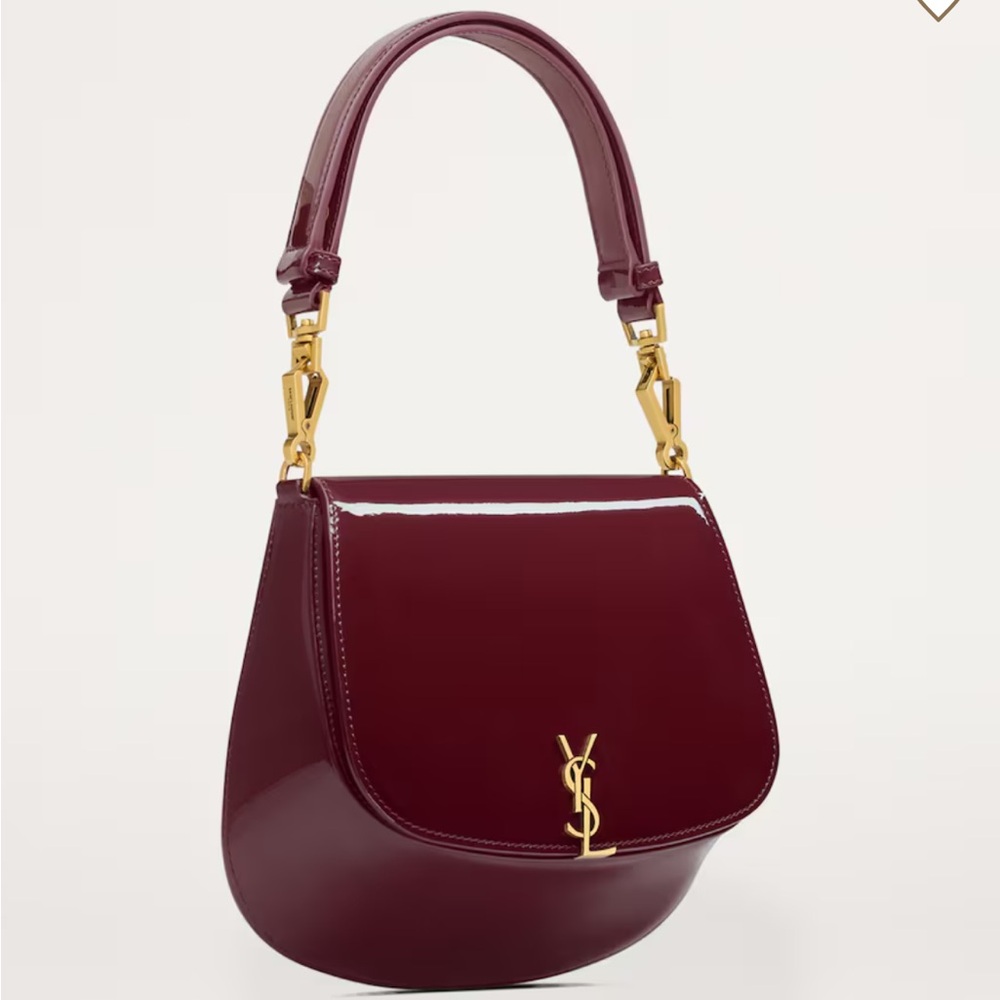 NWOT Saint Laurent Patent Leather mini Voltaire Top-shoulder Bag - Picture 3 of 16
